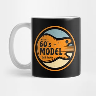 60's Electric Guitar Birthday Rock Music Mug